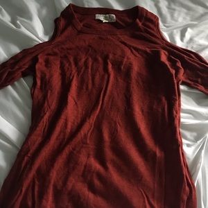 Cutout Shoulder Sweater